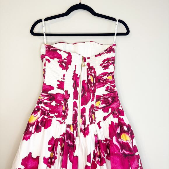 Aje Behold Floral Bubble Hem Maxi Gown US 2 - Picture 8 of 13